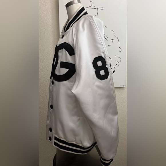 Dolce And Gabbana Men’s Oversized Satin Reversible Bomber Jacket IT 46 - Picture 6 of 15